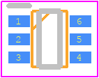 BCR108SH6327XTSA1 - Infineon PCB footprint - SOT23 (6-Pin) - SOT23 (6-Pin) - SOT363-1