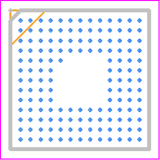 R5F565NEDDLK#20 - Renesas Electronics PCB footprint - BGA - BGA - (145-Pin TFLGA)
