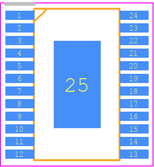 TPA0202PWPRG4 - Texas Instruments PCB footprint - Small Outline Packages - Small Outline Packages - PWP/15