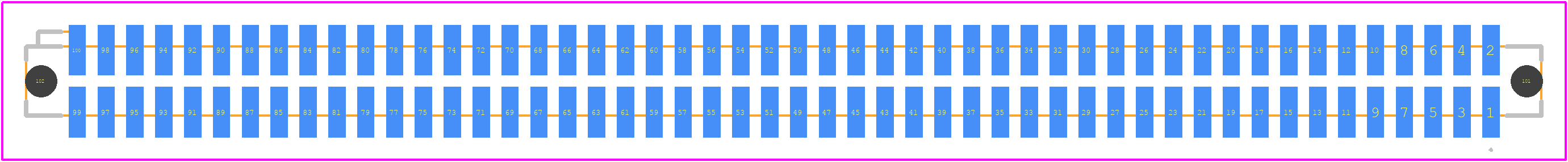 SFM-150-02-L-D-A - SAMTEC PCB footprint - Other - Other - SFM-150-02-L-D-A-3