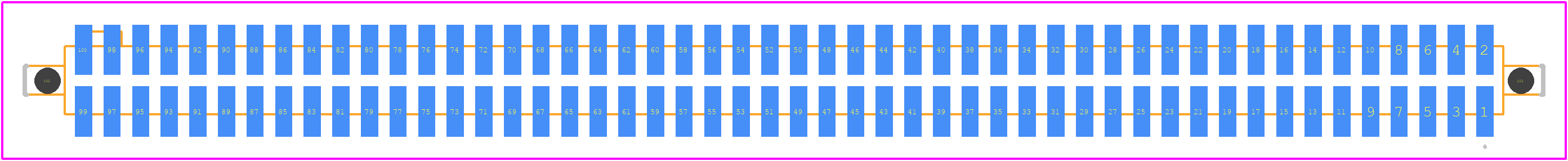 SFM-150-02-L-D-LC - SAMTEC PCB footprint - Other - Other - SFM-150-02-L-D-LC-2