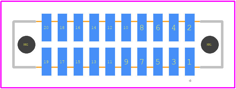 SFM-110-02-L-D-A-TR - SAMTEC PCB footprint - Other - Other - SFM-110-02-L-D-A-TR-3