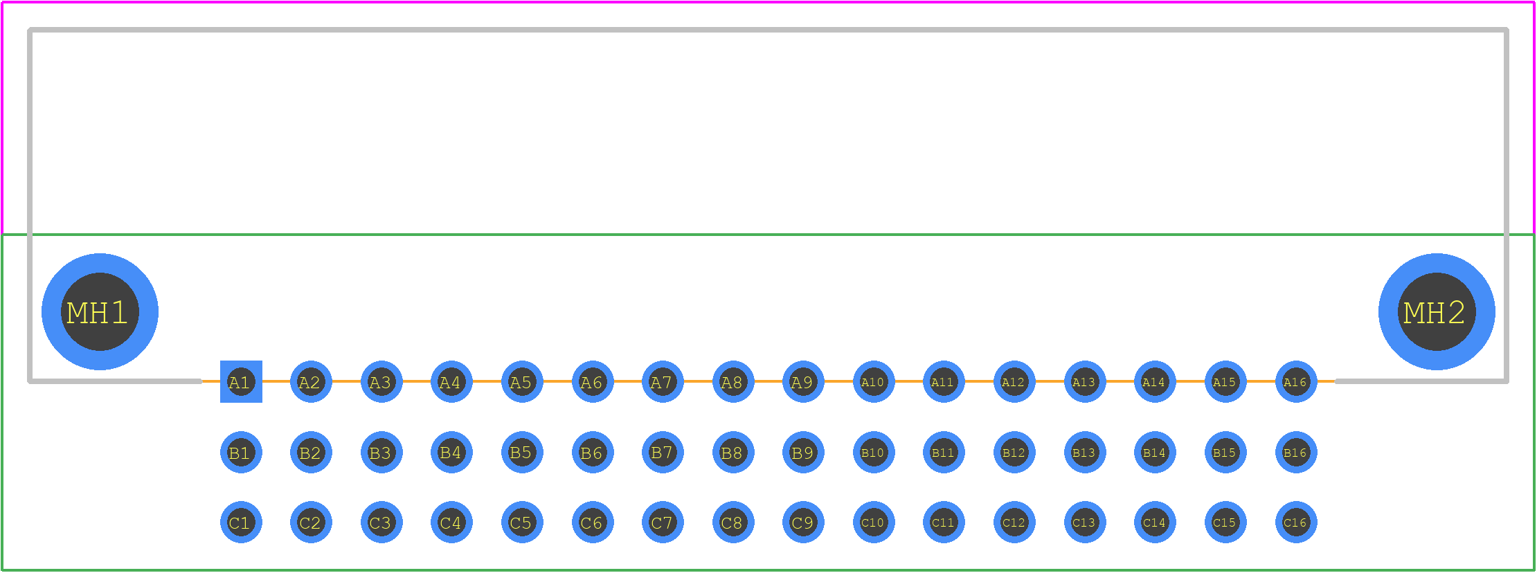 09282486801 - HARTING PCB footprint - Other - Other - 09282486801-6