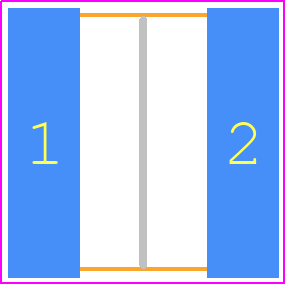 HQCCWM100GAH6A - Kyocera AVX PCB footprint - Capacitor Chip Non-polarised - Capacitor Chip Non-polarised - HQCC