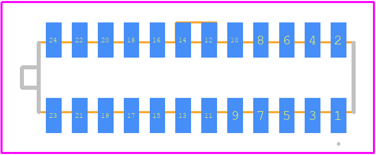 0781202407 - Molex PCB footprint - Other - Other - 0781202407-2