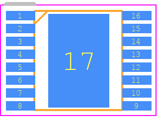 LT3089IFE#PBF - Analog Devices PCB footprint - Small Outline Packages - Small Outline Packages - 16-Lead Plastic TSSOP-ren1
