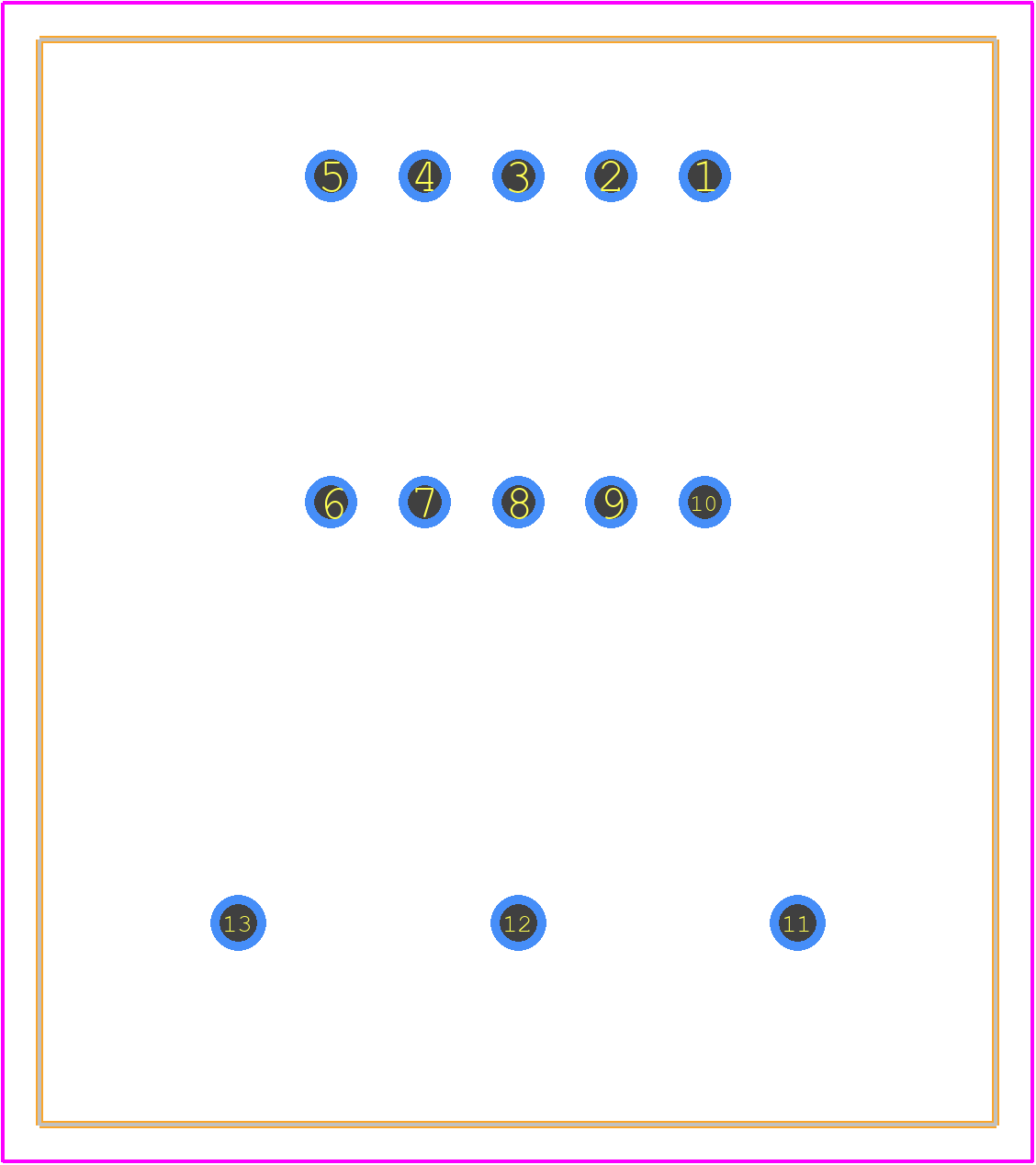 LA25-NP - LEM PCB footprint - Other - Other - LA25-NP
