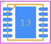 RT8020AGQW - RICHTEK PCB footprint - Small Outline No-lead - Small Outline No-lead - RT8073GQW