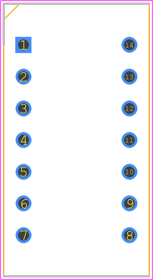 DS32KHZ/DIP# - Analog Devices PCB footprint - Dual-In-Line Sockets - Dual-In-Line Sockets - DS32KHZ/DIP#