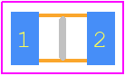 288-0805-10K-RC - Xicon PCB footprint - Resistor Chip - Resistor Chip - 288-0805-10K-RC