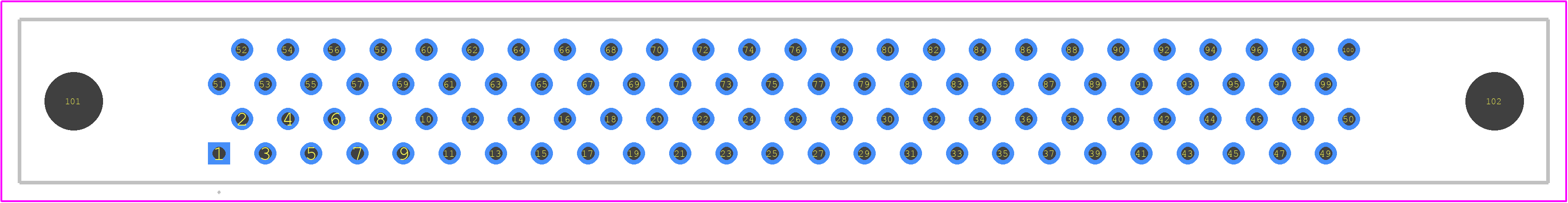DX20BM-100S(50) - Hirose PCB footprint - Other - Other - DX20BM-100S(50)-6