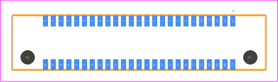 ERF8-025-05.0-S-DV-TR - SAMTEC PCB footprint - Other - Other - ERF8-025-XX.X-YYY-DV-TR