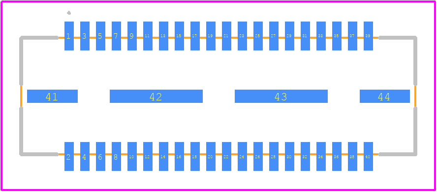 QTE-020-01-F-D - SAMTEC PCB footprint - Other - Other - QTE-020-01-F-D-3
