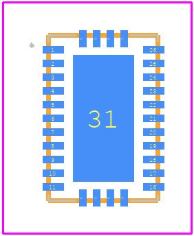 LM76003RNPR - Texas Instruments PCB footprint - Other - Other - RNP0030A-2