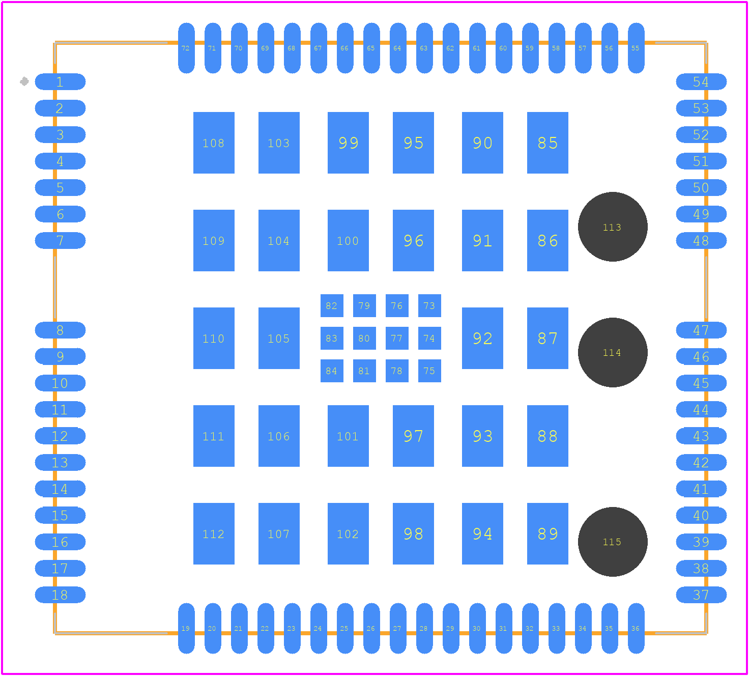 UC20EQAR0XA0XM1024 - Quectel PCB footprint - Other - Other - UC20EQAR0XA0XM1024