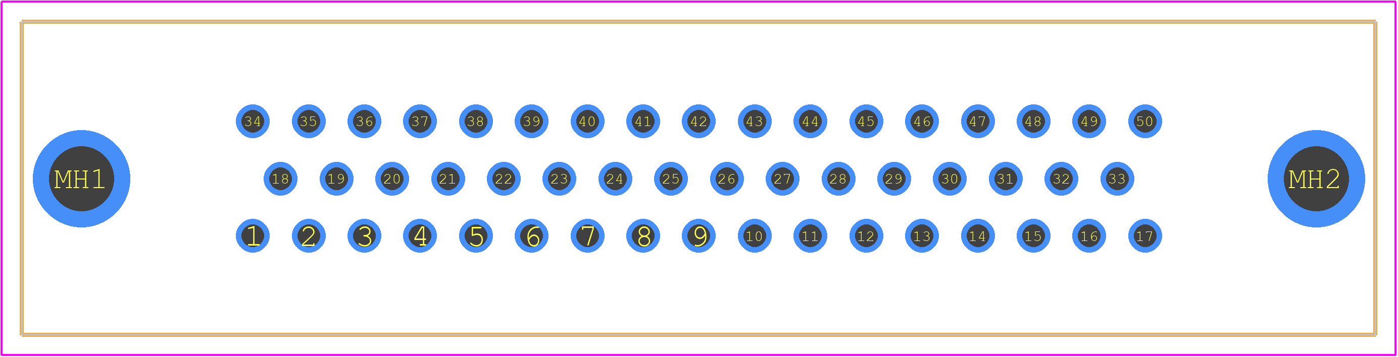 09665116503 - HARTING PCB footprint - Other - Other - 09665116503-3