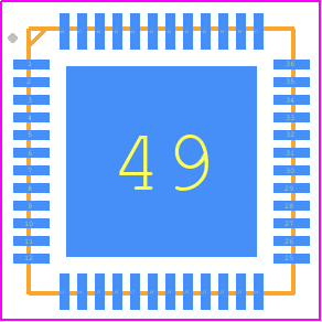 P9242-R0NDGI8 - Renesas Electronics PCB footprint - Quad Flat No-Lead - Quad Flat No-Lead - VFQFPN48