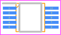 PCA9615DPJ - NXP PCB footprint - Small Outline Packages - Small Outline Packages - TSSOP10 (SOT552-1)