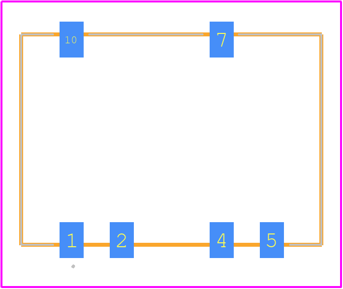 R2D-0524/H - RECOM Power PCB footprint - Other - Other - 10 PIN Dual SMD 