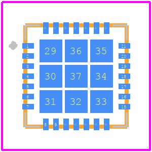 SKY66185-11 - Skyworks PCB footprint - Other - Other - SKY66185-11-6