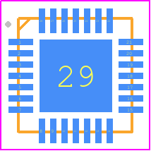 ISL62391HIEVAL1Z - Renesas Electronics PCB footprint - Quad Flat No-Lead - Quad Flat No-Lead - L28.4x4-