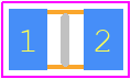 CRL0805-FW-R180ELF - Bourns PCB footprint - Capacitor Chip Non-polarised - Capacitor Chip Non-polarised - CRL0805-1