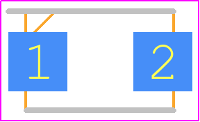 10BQ030 - Vishay PCB footprint - Diodes Moulded - Diodes Moulded - SMB