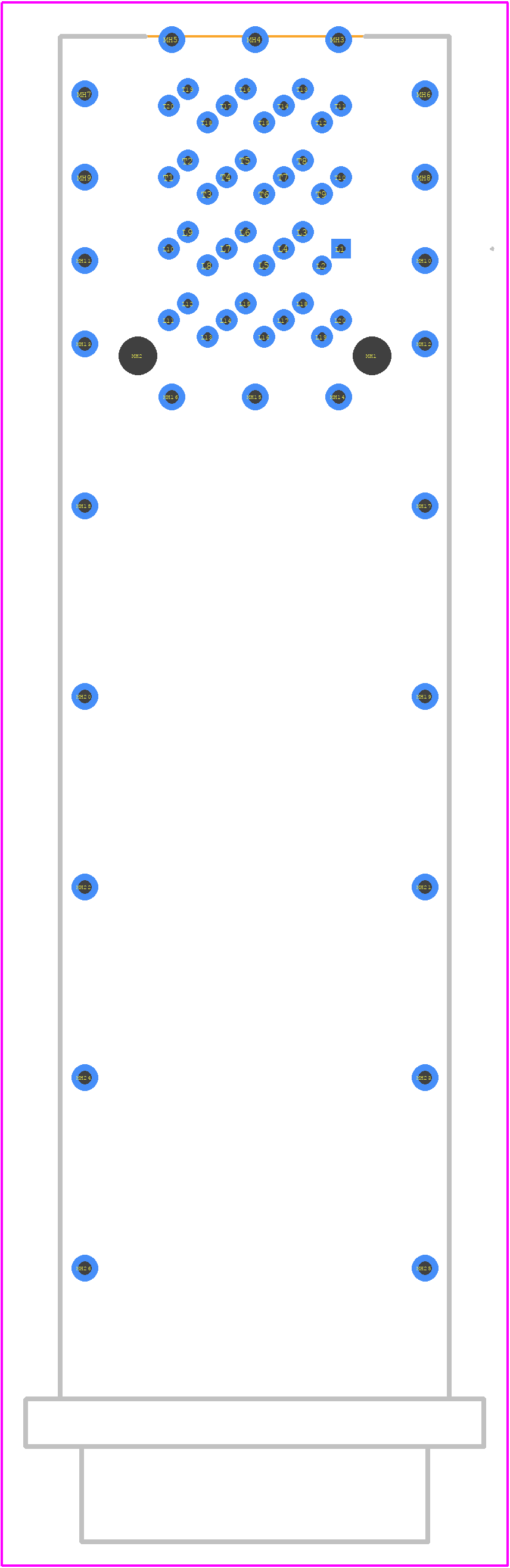 2198318-6 - TE Connectivity PCB footprint - Other - Other - 2198318-6-1