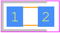 APL3015MGC-F01 - Kingbright PCB footprint - LEDs Chip - LEDs Chip - 3x1.5