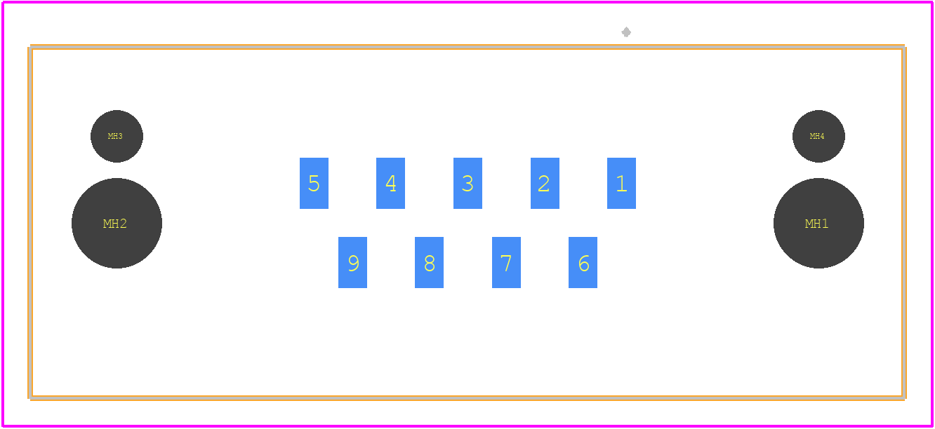 09551557621741 - HARTING PCB footprint - Other - Other - 09551557621741-1