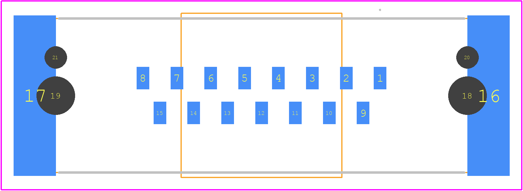 09552556622741 - HARTING PCB footprint - Other - Other - 09552556622741-9