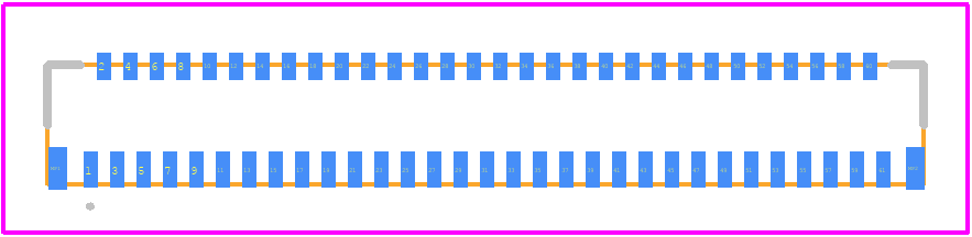 FH36W-61S-0.3SHW(10) - Hirose PCB footprint - Other - Other - FH36W-61S-0.3SHW(10)-3