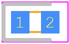 UCLAMP0571P.TNT - SEMTECH PCB footprint - Diodes Chip - Diodes Chip - spg1610