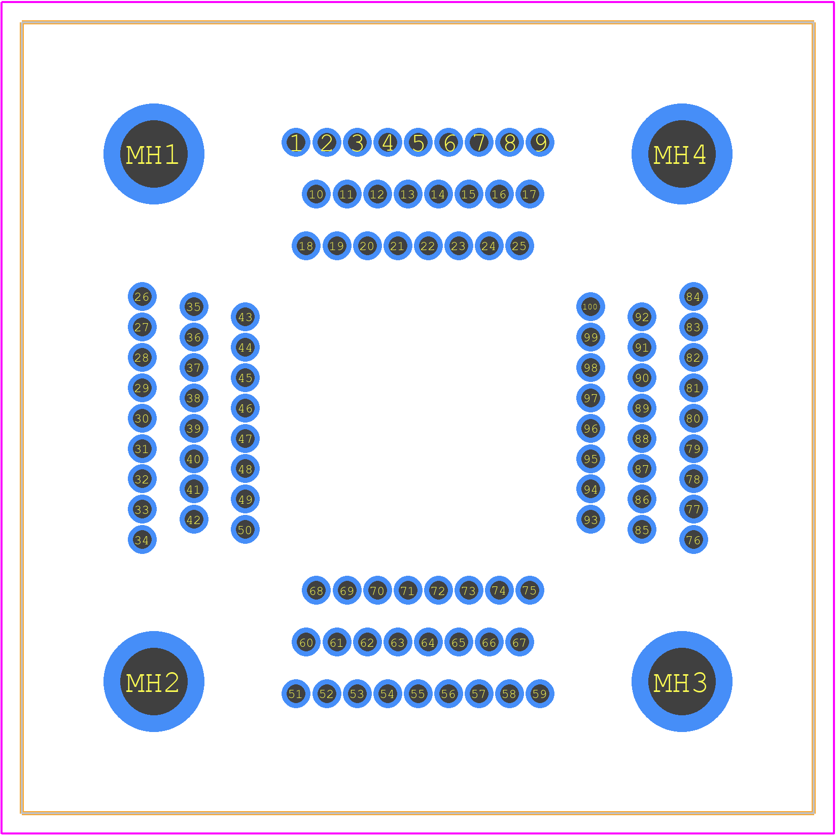 IC51-1004-809-6 - Yamaichi PCB footprint - Other - Other - IC51-1004-809-6-3
