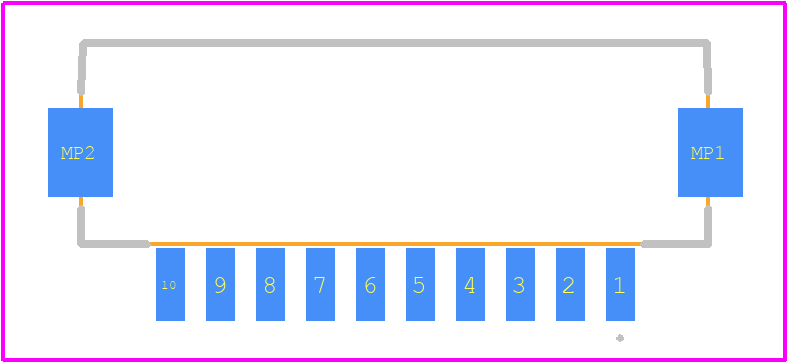 DF13-10P-1.25H(51) - Hirose PCB footprint - Other - Other - DF13-10P-1.25H(51)-4
