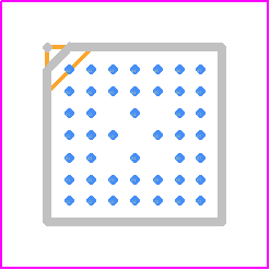 UPD360-A/6HX - Microchip PCB footprint - BGA - BGA - 44-ball WFBGA
