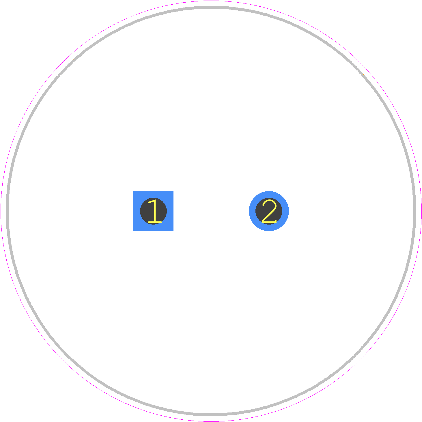 SLPX682M100H9P3 - Cornell Dubilier PCB footprint - Capacitor, Polarized Radial Diameter - Capacitor, Polarized Radial Diameter - 35*50