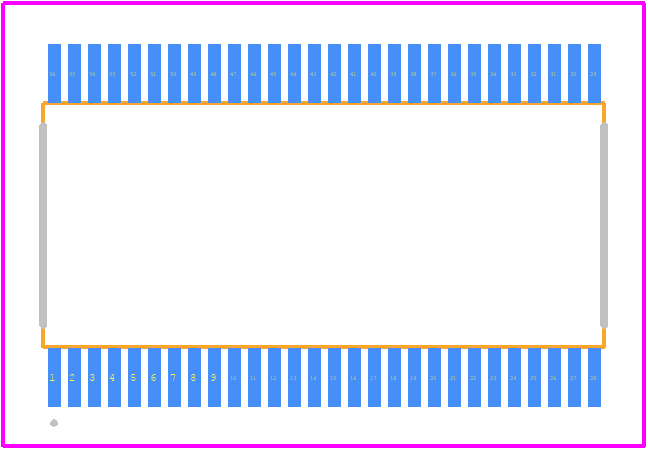 FIN3386MTDX - onsemi PCB footprint - Other - Other - 56-Lead Thin Shrink Small Outline Package (TSSOP), JEDEC MO-153,6.1mm Wide