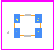 LFTCXO070037Cutt - IQD PCB footprint - Other - Other - 2.05x1.65x0.8mm