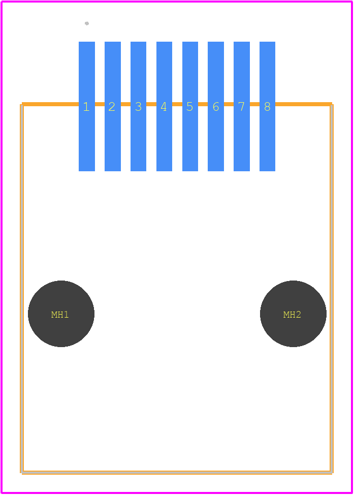 95501-6890 - Molex PCB footprint - Other - Other - 95501-6890-1