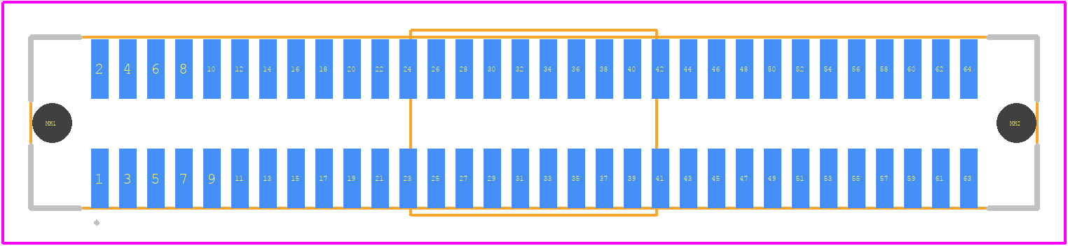 71439-2464 - Molex PCB footprint - Other - Other - 71439-2464-2