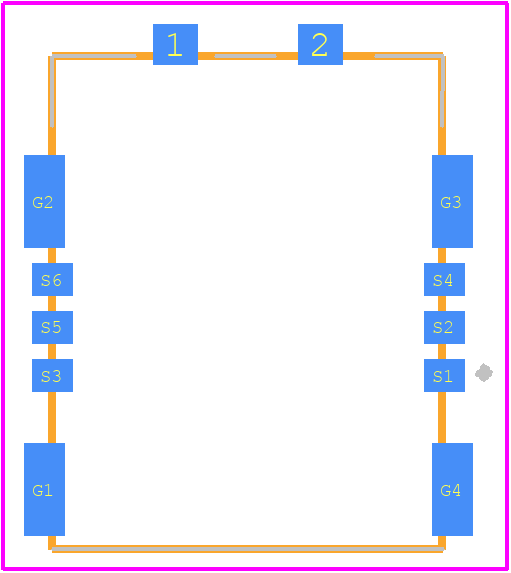 104224-0820 - Molex PCB footprint - Other - Other - 104224-0820-2