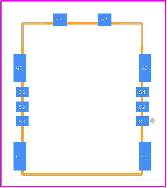 1042240820 - Molex PCB footprint - Other - Other - 1042240820-6
