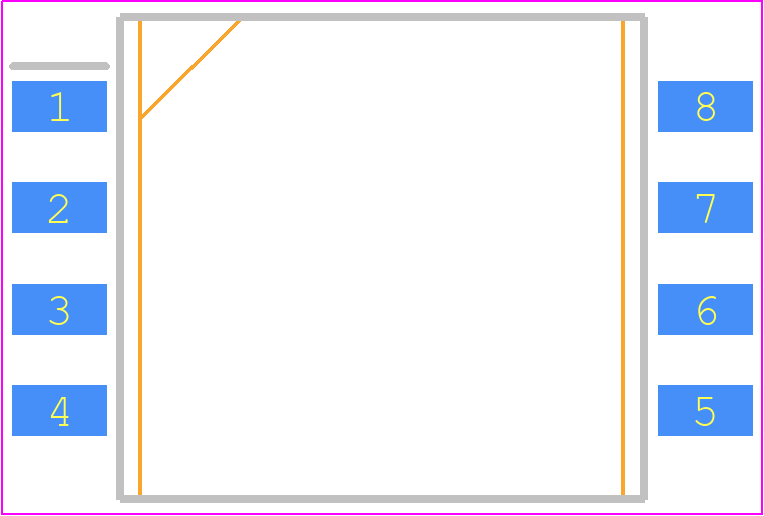 MPXV2010DP - NXP PCB footprint - Small Outline Packages - Small Outline Packages - 8-sop