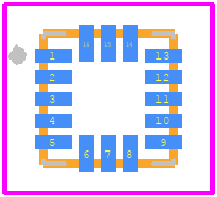 MMA8452QR1 - NXP PCB footprint - Other - Other - MMA8452QR1-3