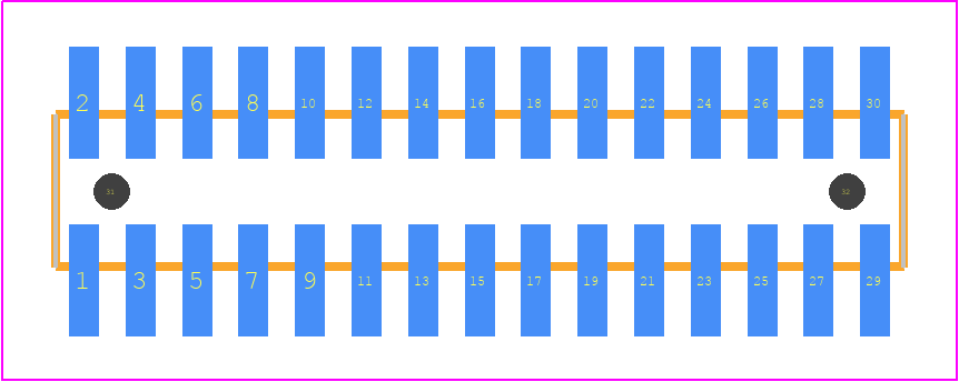 M50-3611542 - Harwin PCB footprint - Other - Other - M50-3611542