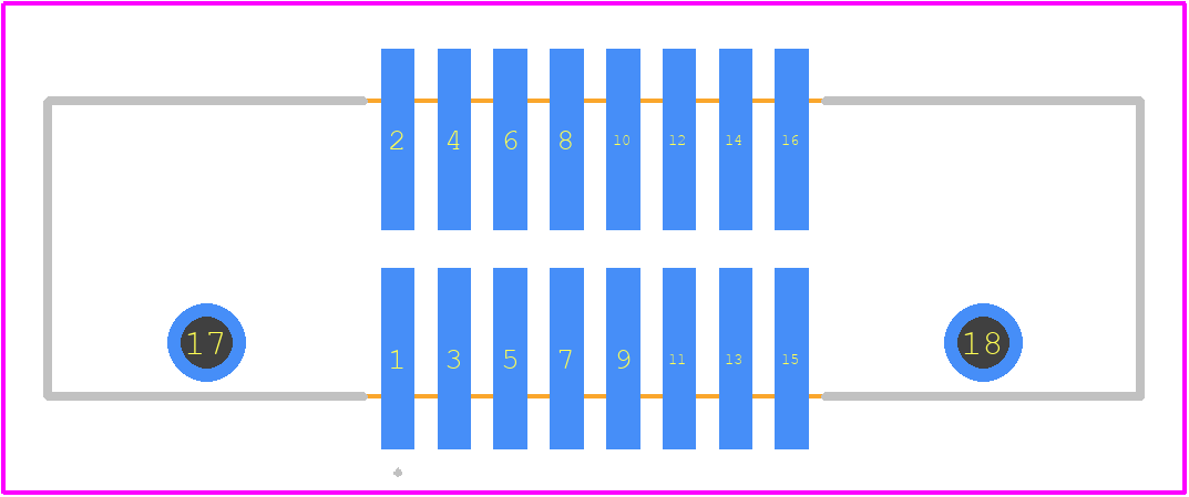 M50-3650842R - Harwin PCB footprint - Other - Other - M50-3650842R-6