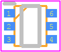 UPA654TT-E2-A - Renesas Electronics PCB footprint - SO Transistor Flat Lead - SO Transistor Flat Lead - UPA654TT-E2-A