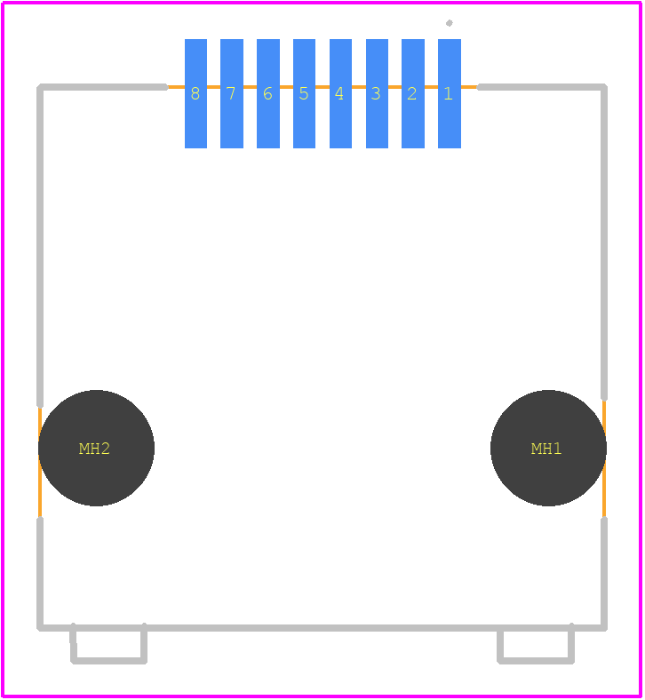 RJCSE-5080-01 - Amphenol PCB footprint - Other - Other - RJCSE-5080-01-3