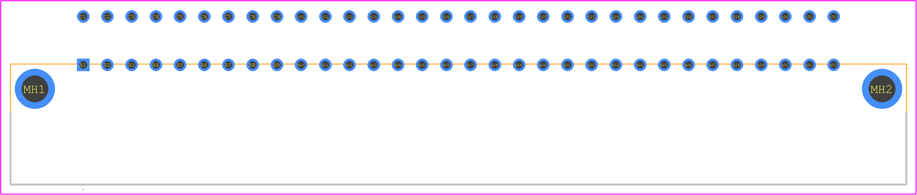 PCN10-64ACP-2.54DS(72) - Hirose PCB footprint - Other - Other - PCN10-64ACP-2.54DS(72)-2